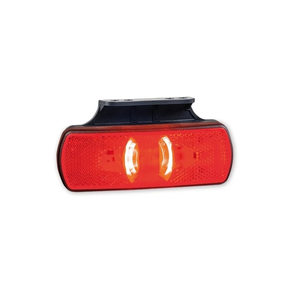 LED markeringslicht neon redwith beugel 12-24v 50cm. kabel