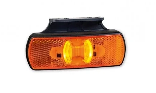 LED Posisjonslys NEON orange med feste 12-24V 50cm kabel.