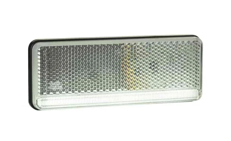 LED Posisjonslys NEON hvit 12-24V 50cm kabel.
