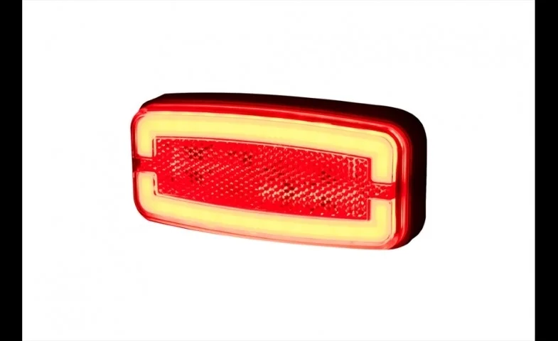 LED marker light white with bracket 12-24v 50cm. cable - 2