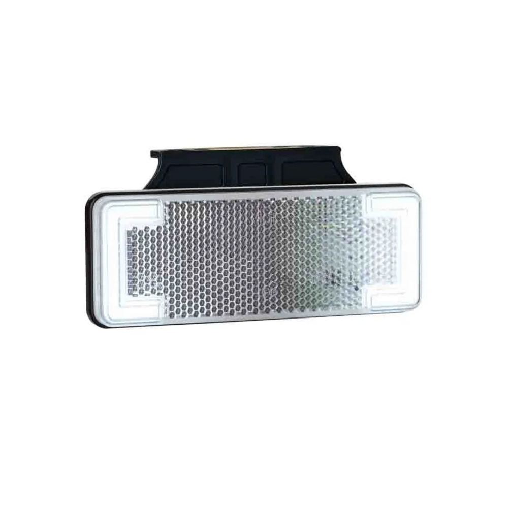 LED luz de posição néon branco com suporte 12-24v 50cm. cabo