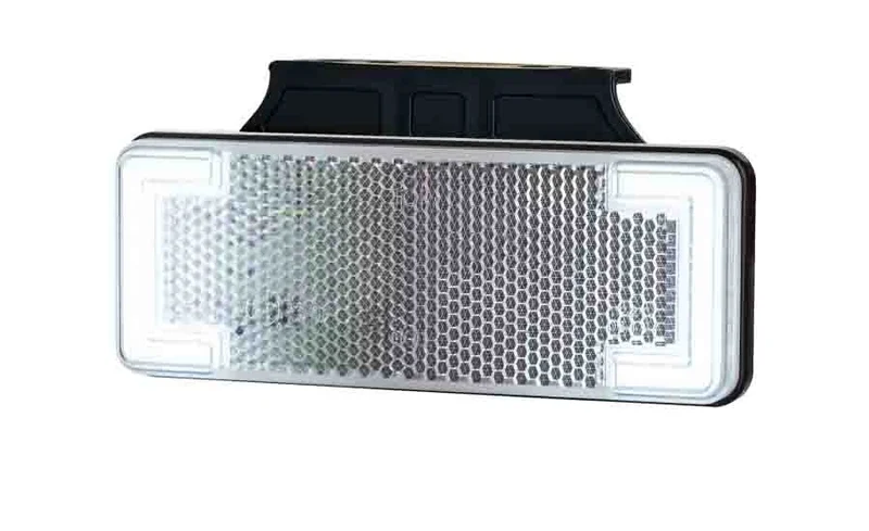 LED marker light neon white with bracket 12-24v 50cm. cable - 2
