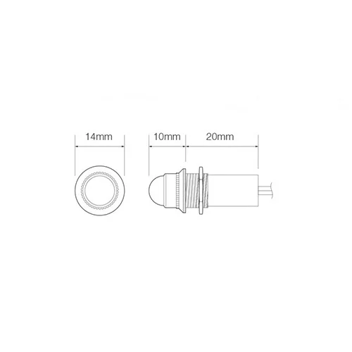 LED Cockpit Indicator Light | Red 24V - 3