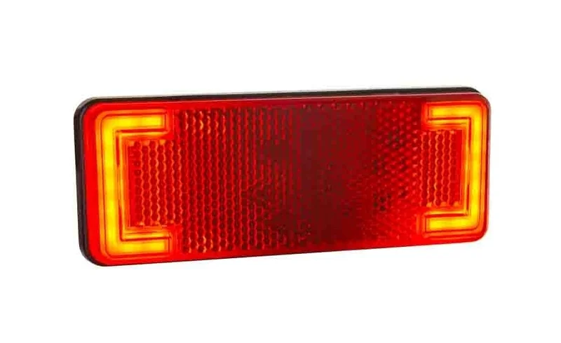 LED Posisjonslys NEON rød 12-24V 50cm kabel.