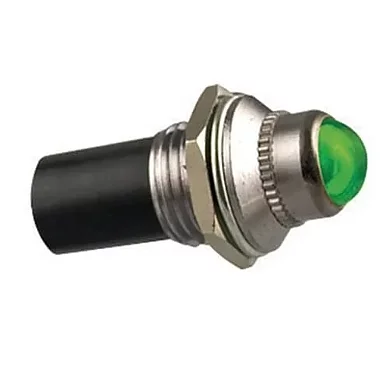 LED-indikatorlampe for cockpit | Grønn 12V