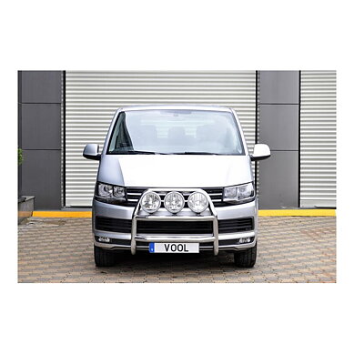 STOR TRIO Frontbøyle [Svart] - VW Transporter (T6) 2016-2019