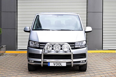 STOR TRIO Frontbøjle [Sort] - VW Transporter (T6) 2016-2019
