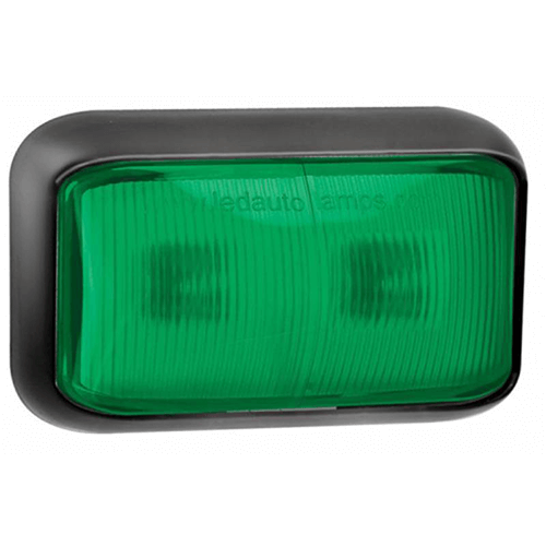 LED marker light green 12-24v 40cm. cable