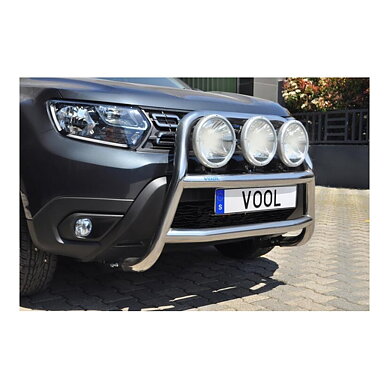 STOR TRIO Frontbøyle [Svart] - Dacia Duster 2018-2021