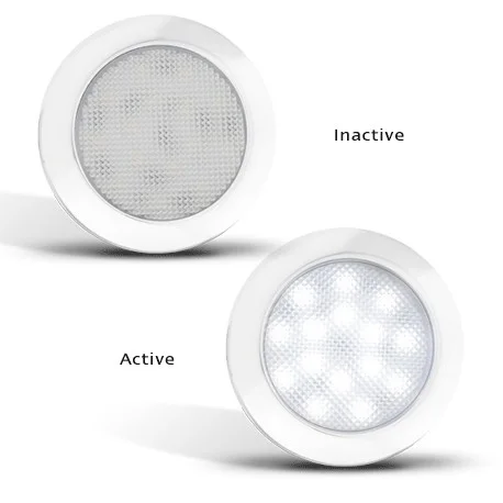 Ultra Flat LED Interior Lighting | chrome | 12V | Cool white - 3