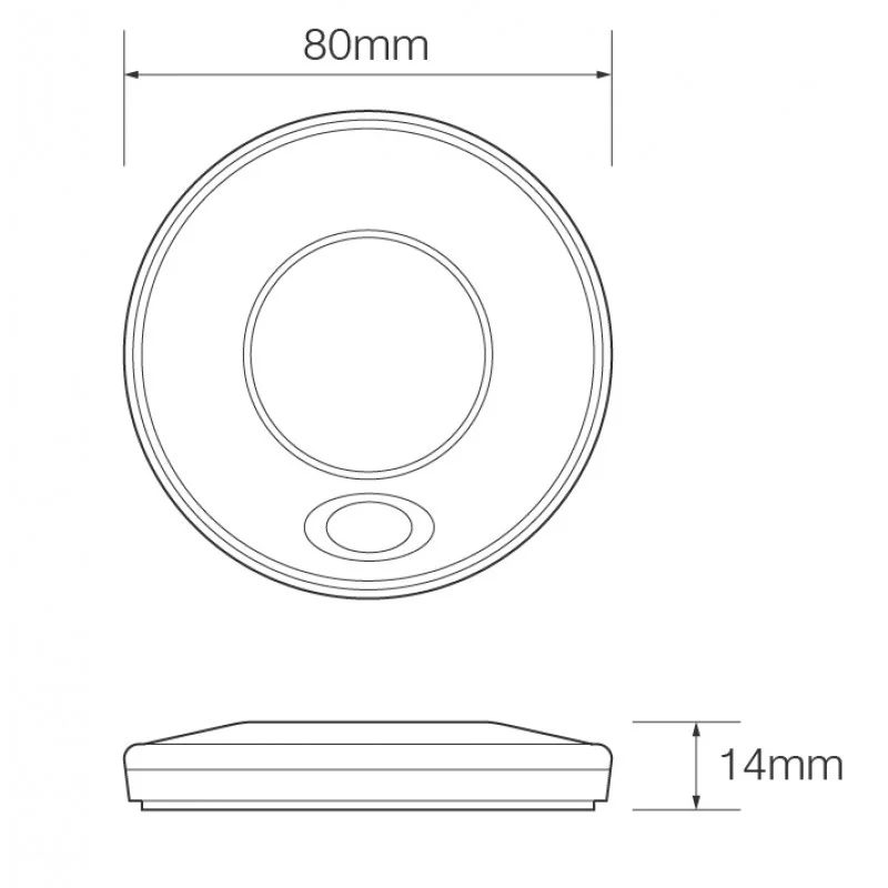 LED interior lighting | with switch | black | 12V | warm white - 2