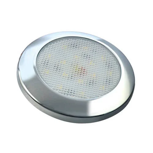 Ultra Flat LED Interior Lighting | chrome | 12V | warm white - 2
