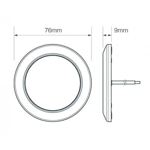 Ultra Flat LED Interior Lighting | chrome | 12V | warm white - 4