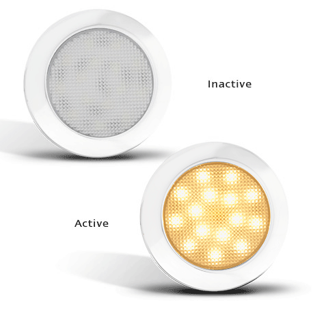 Ultra platt LED-interiörbelysning | Vit | 12V | varmvit - 2