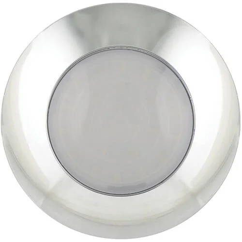 LED innvendig belysning | krom | melkehvitt glass | 12V | Kjølig hvit