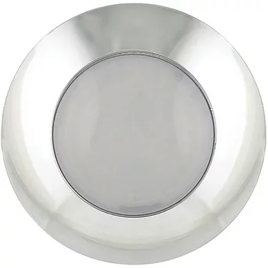 LED innvendig belysning | krom | melkehvitt glass | 12V | Kjølig hvit