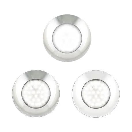 LED innvendig belysning | krom | melkehvitt glass | 12V | Kjølig hvit - 4