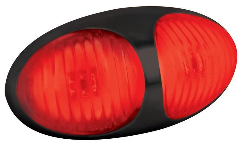 LED Posisjonslys rødt 12-24V 10cm. kabel