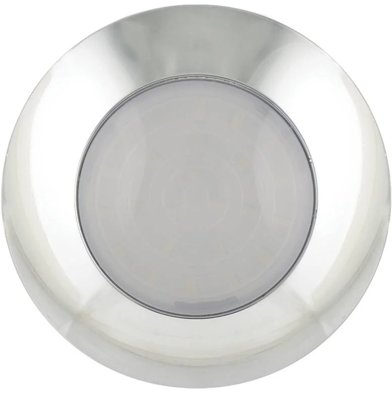 LED innvendig belysning | krom | melkehvitt glass | 24V | Kjølig hvit