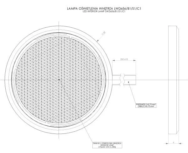 LED-interiörlampa 85lm | 5000K | 12V | Krom - 2