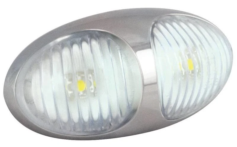 LED marker light white 12-24v 10cm. cable