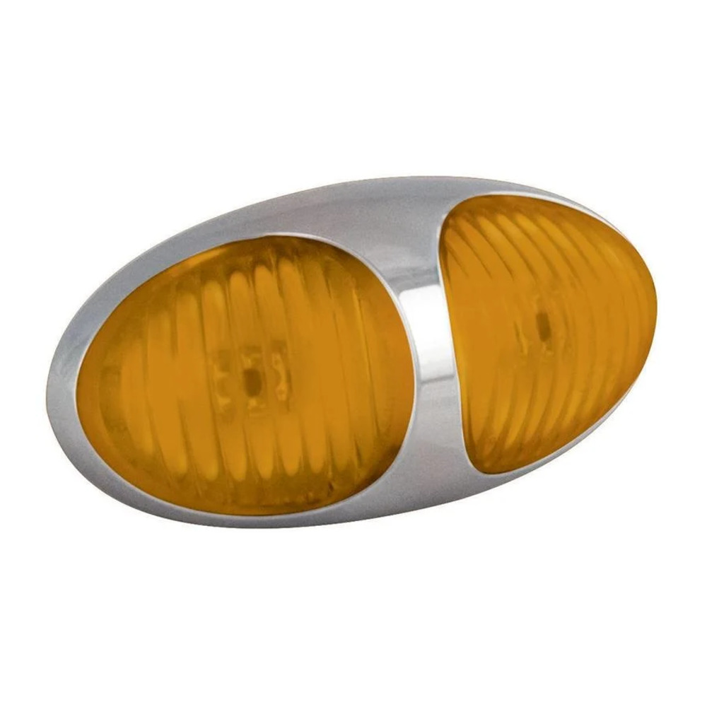 LED luz de posição âmbar 12-24v 10cm. cabo
