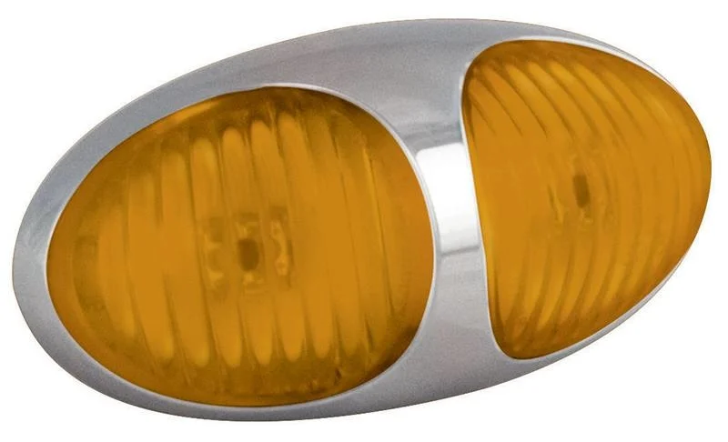 LED Posisjonslys orange 12-24V 10cm. kabel