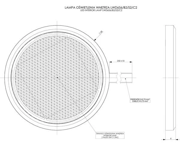 LED-interiörlampa 85lm | 5000K | 24V | Vit - 2