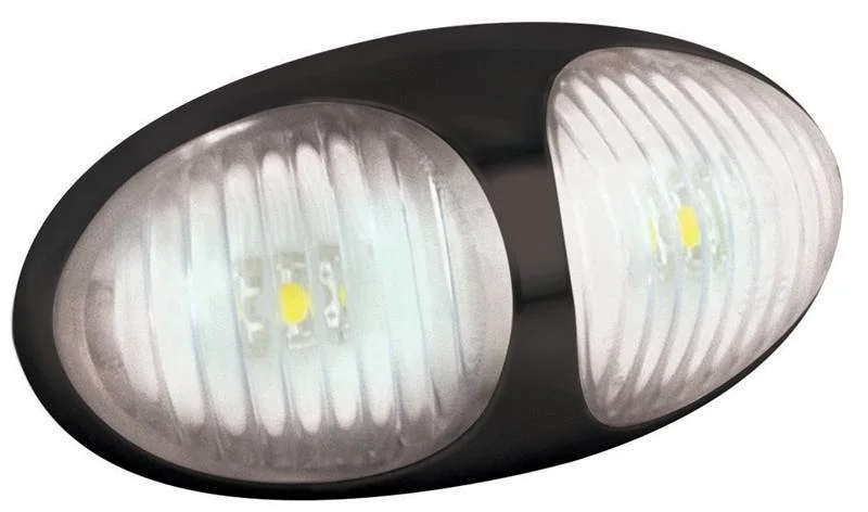LED Posisjonslys hvit 12-24V 2-PIN kontakt