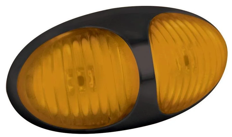 LED Positionsljus orange 12-24V 30cm. kabel