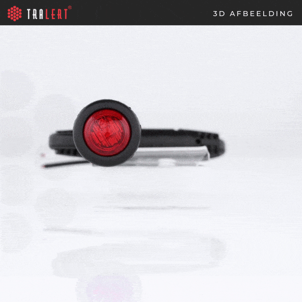 LED marker light red 12-24v 20cm. cable - 3