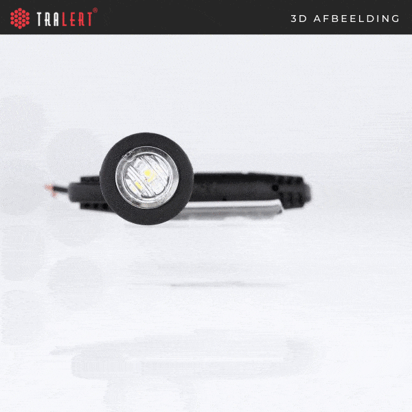 LED marker light white 12-24v 20cm. cable - 3