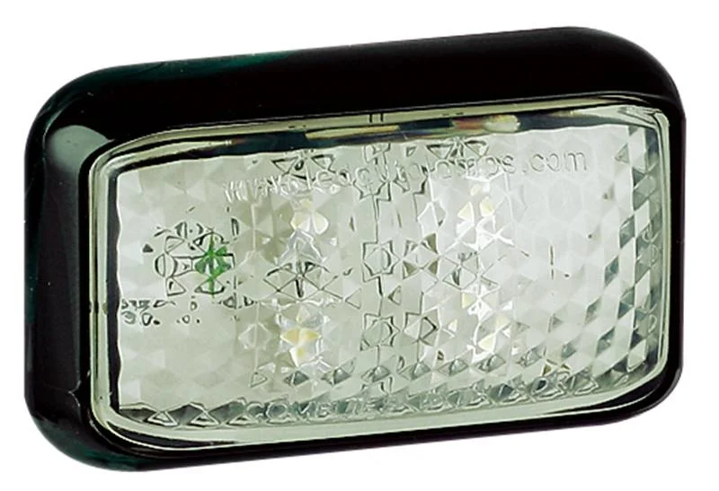 LED Posisjonslys hvit 12-24V 40cm. kabel