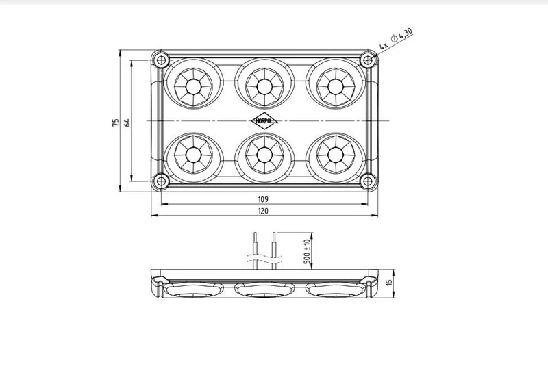 LED Interior Light 990lm | 5000K | 12/24V | IP65 - 3