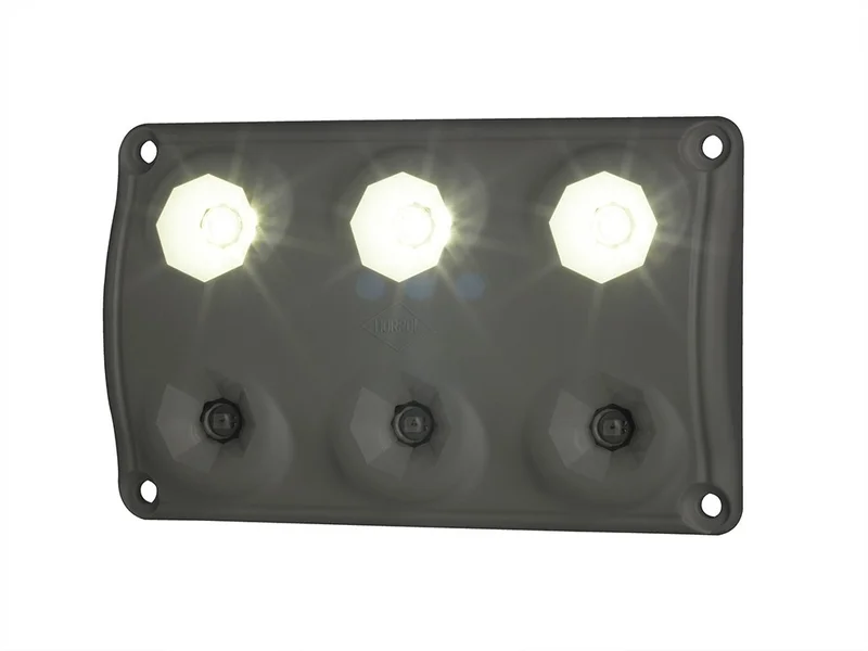 LED innvendig lys rød (19lm) | Hvit (720lm/5000K) 12/24V - 3