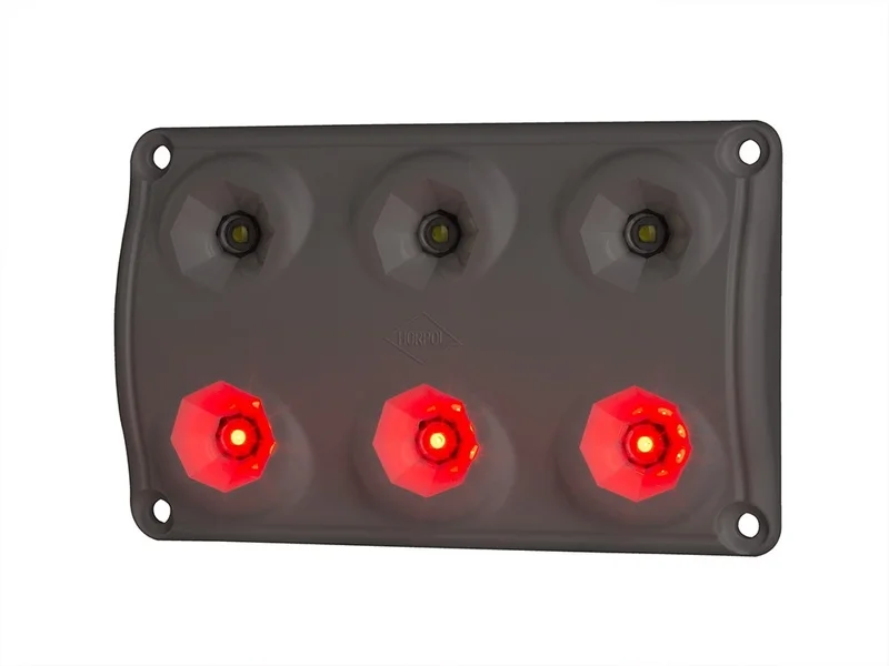 LED innvendig lys rød (19lm) | Hvit (720lm/5000K) 12/24V - 4