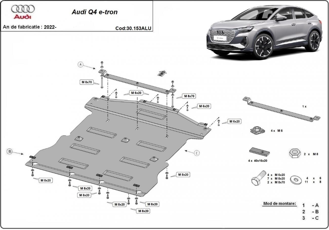 Bunnplate Aluminium Motor+ | Audi Q 4 e-tron (2022-2026) - 3