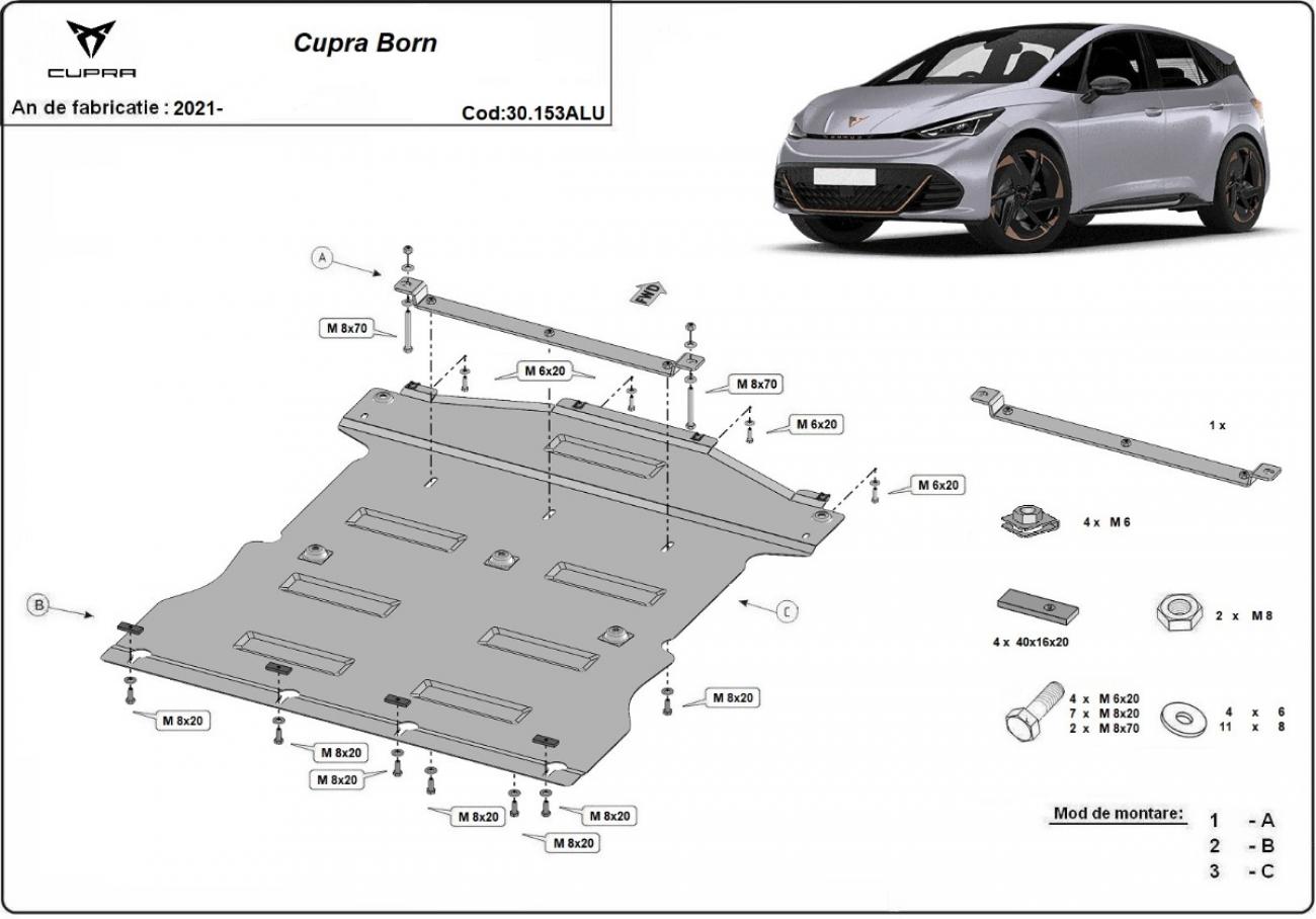 Skid plate Aluminium Engine+ | Cupra Born (2021-2026) - 3