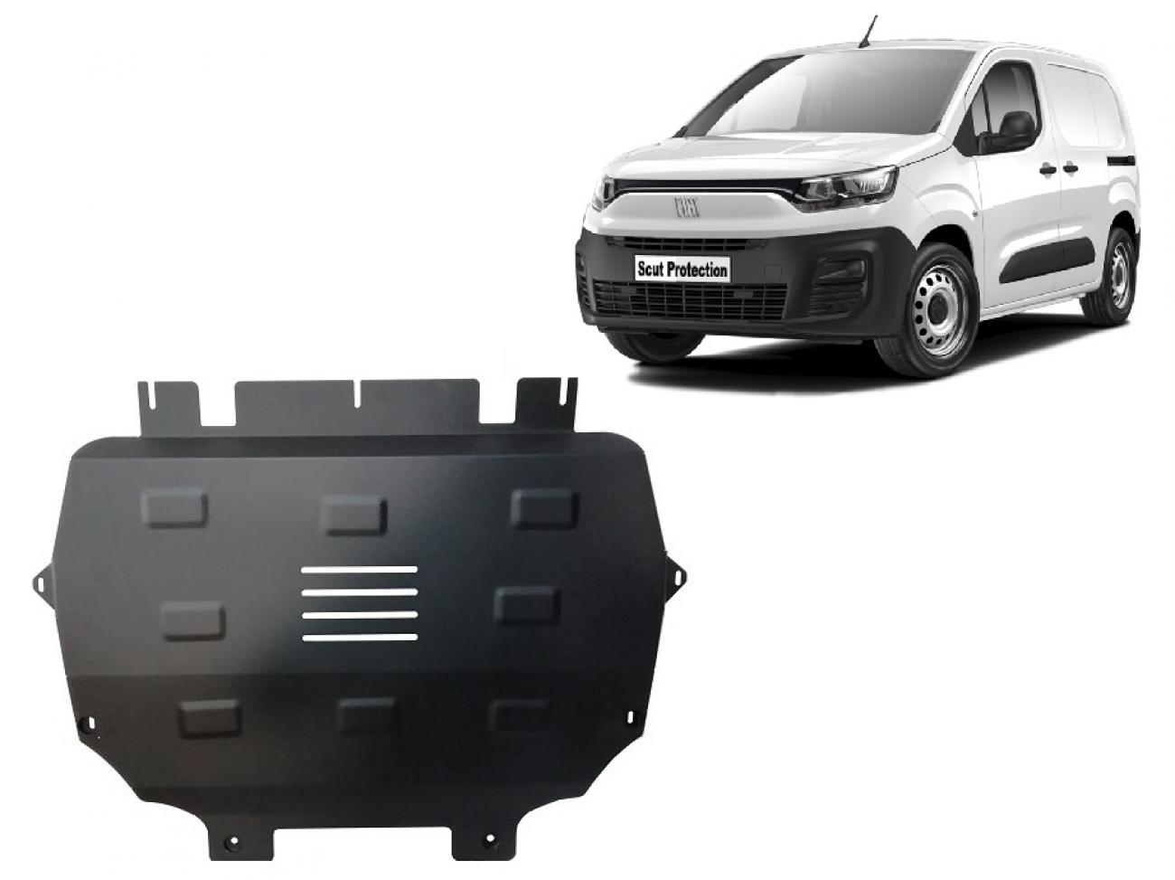 Bunnplate Stål Motor+ | Fiat Doblo (2023-2026) - 2