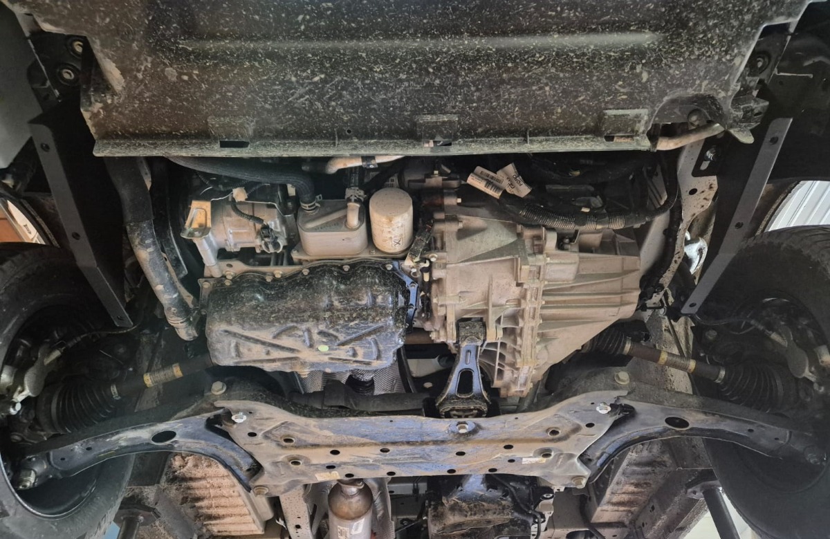 Protezione inferiore in alluminio Motore+ | Ford Transit Custom - FWD (2020-2023) - 4
