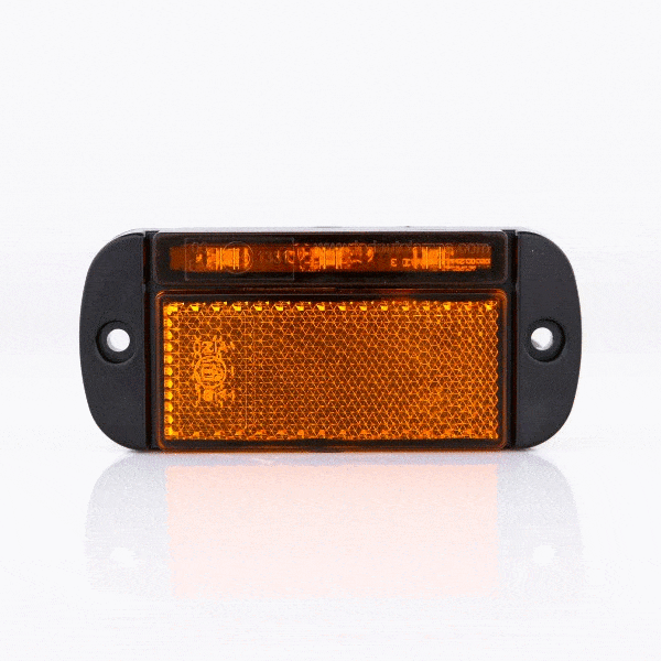 LED Posisjonslys orange 12-24V 40cm. kabel. - 2