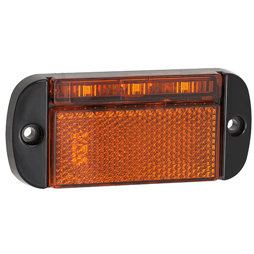 LED Posisjonslys orange 12-24V 40cm. kabel.