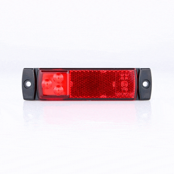LED Posisjonslys rød 12-24V 50cm kabel. - 2