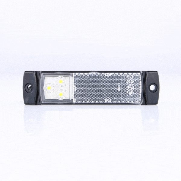 LED marker light white 12-24v 50cm. cable - 2