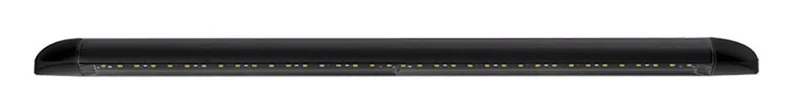 LED innvendig belysning | 44.3cm | Svart bolig | 12V | varm hvit