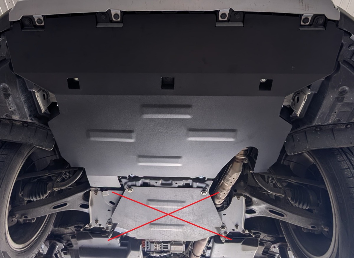 Stahl-Unterfahrschutz Motor+ | Subaru Forester 5 Hybrid (2018-2026) - 5