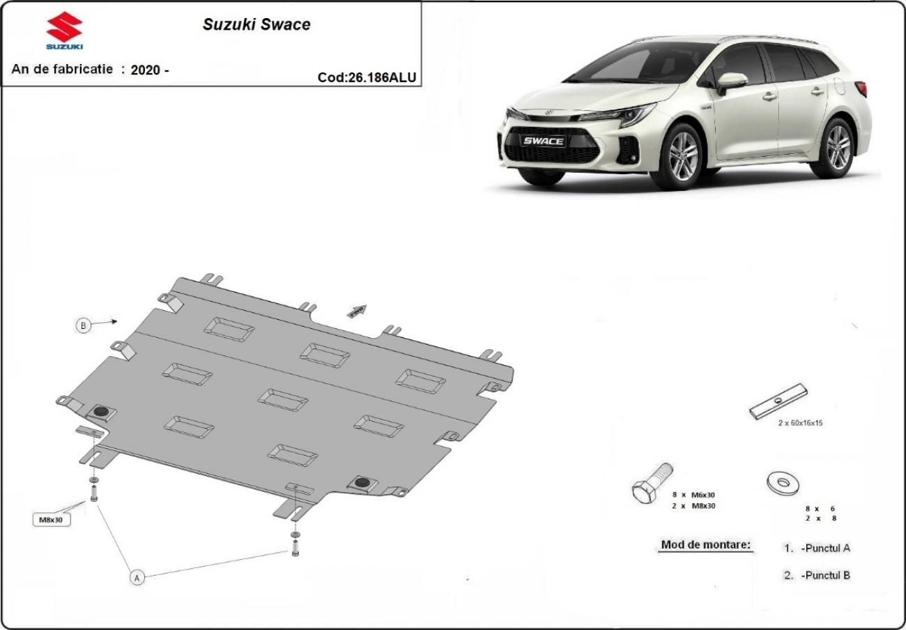 Bunnplate Aluminium Motor+ | Suzuki Swace (2020-2026) - 2