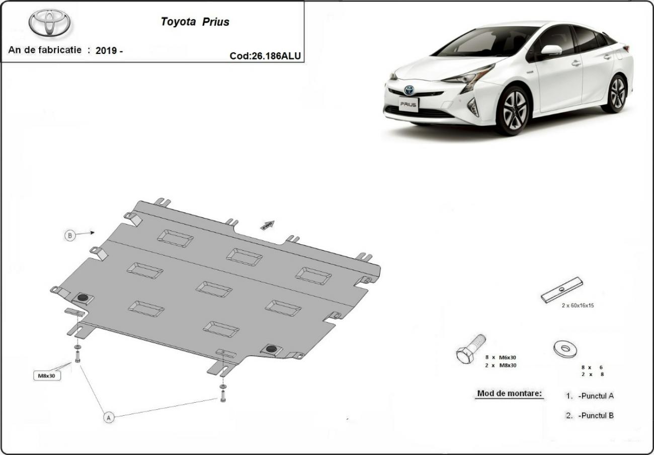 Skid plate Aluminium Engine+ | Toyota Prius (2019-2026) - 2
