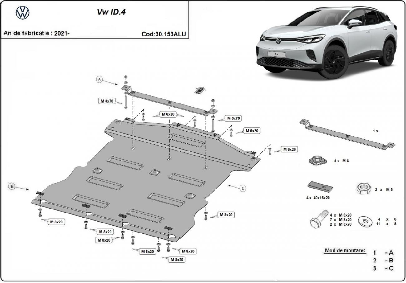 Skid plate Aluminium Engine+ | VW ID.4 (2021-2026) - 3