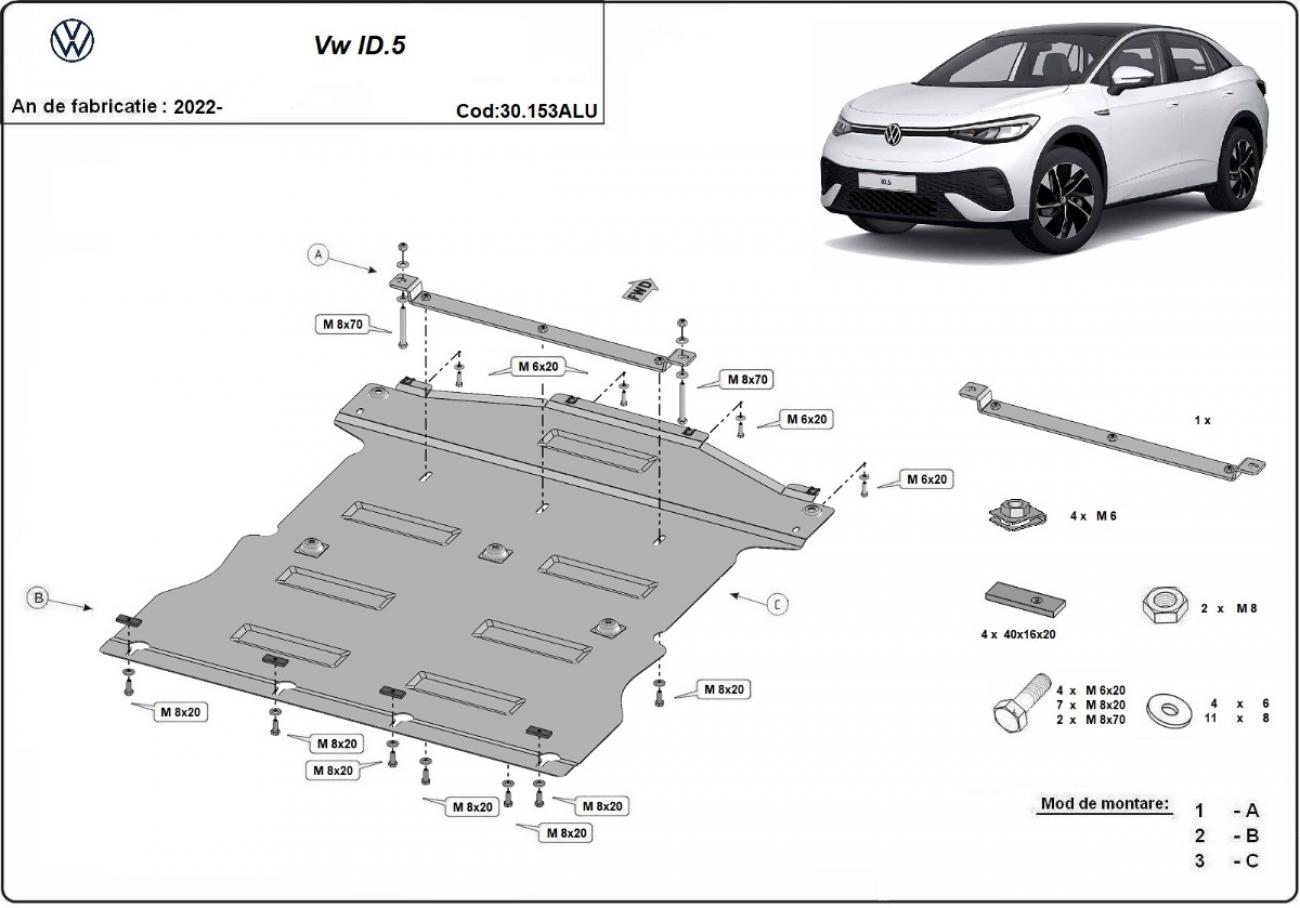Bunnplate Aluminium Motor+ | VW ID.5 (2022-2026) - 2